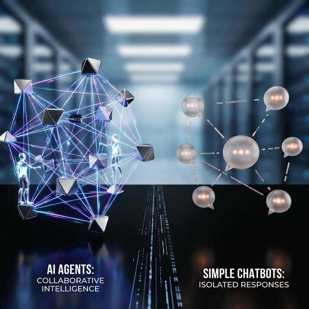 AI Agents vs. Traditional Chatbots: What's the Difference?