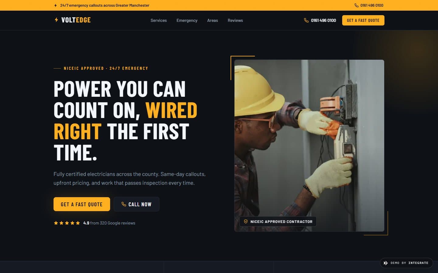 Voltedge, Electrician website