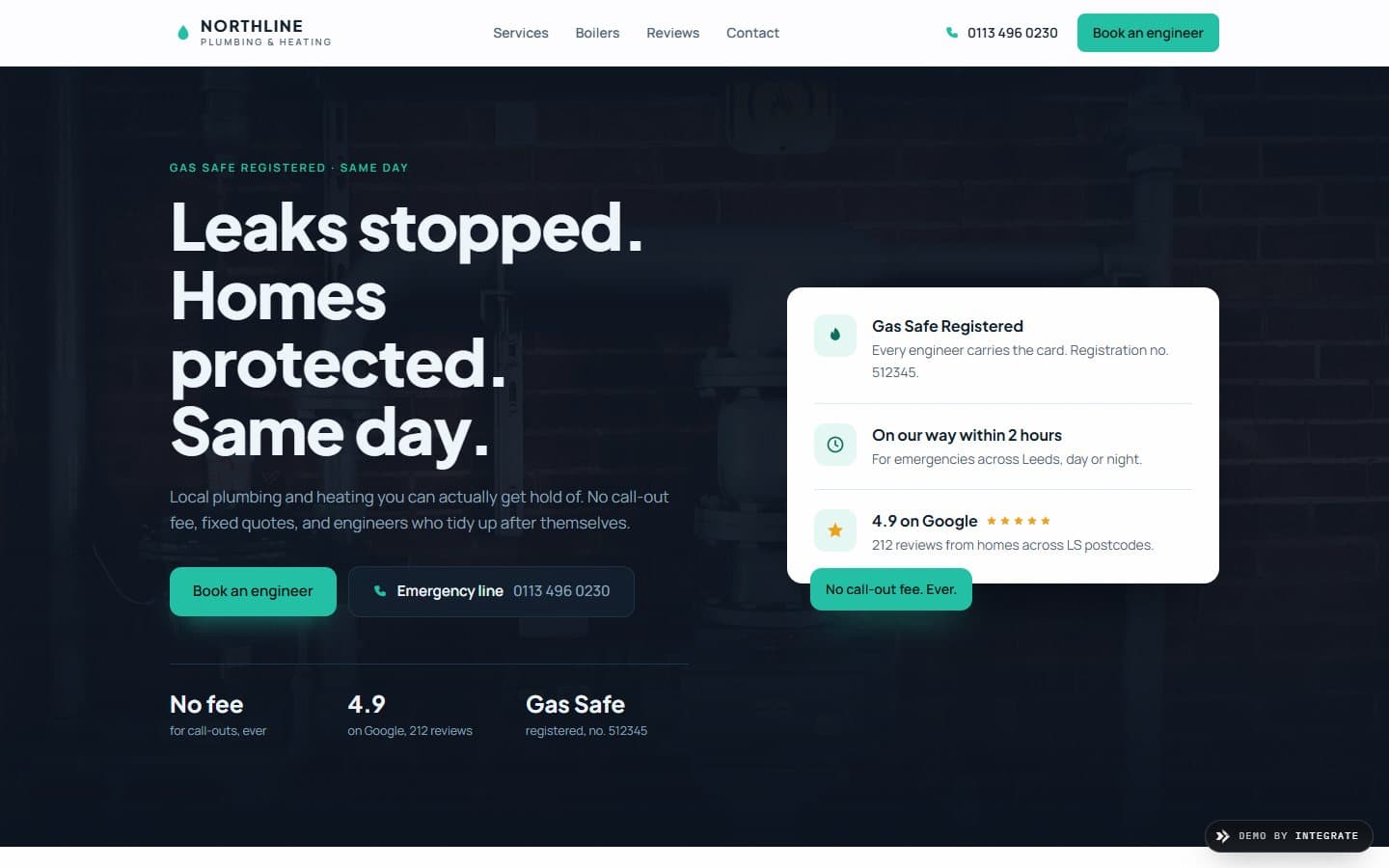 Northline, Plumber website