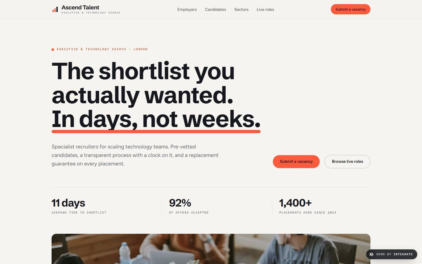 Ascend Talent, Recruiter website